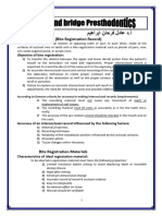 Interocclusal Record (Bite Registration Record)