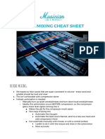 Vocal Mixing Cheat Sheet