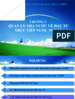 CHƯƠNG 3. QUẢN LÝ NHÀ NƯỚC VỀ FDI