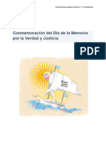 Jornada Día de La Memoria Por La Verdad y Justicia en La