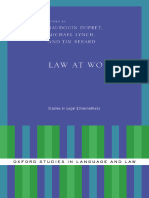 (Oxford Studies in Language and Law) Baudouin Dupret, Michael Lynch, Tim Berard - Law at Work_ Studies in Legal Ethnomethods-Oxford University Press (2015)
