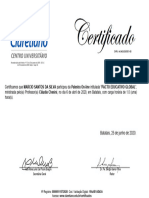 Certificado Palestra Pacto Educativo Global