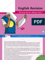 Year 6 English Revision Morning Starter Weekly PowerPoint Pack 7