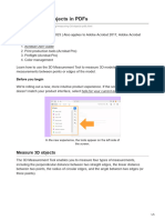 Measuring 3D Objects in PDFs