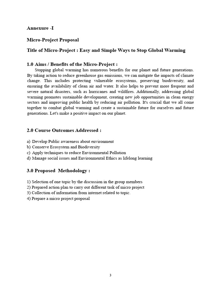 EST Micro Project Newww Subject | PDF | Climate Change | Efficient ...