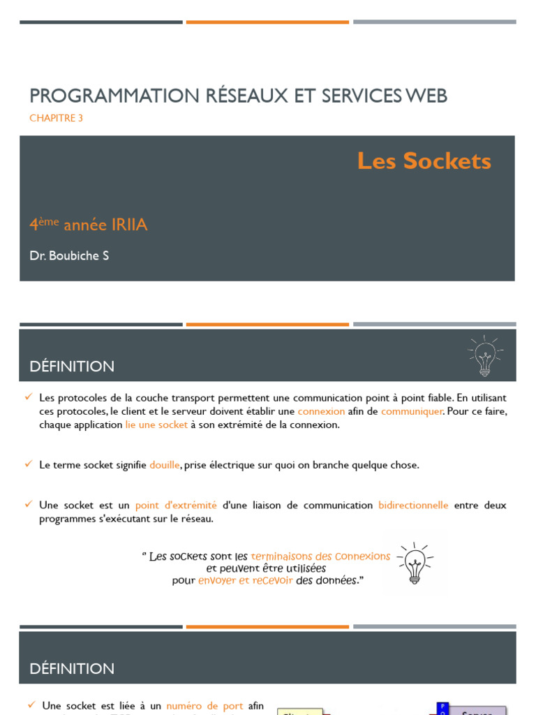 Introduction aux Sockets en Java | PDF | Java (Langage de programmation ...