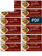 Red Yellow Food Voucher Coupon