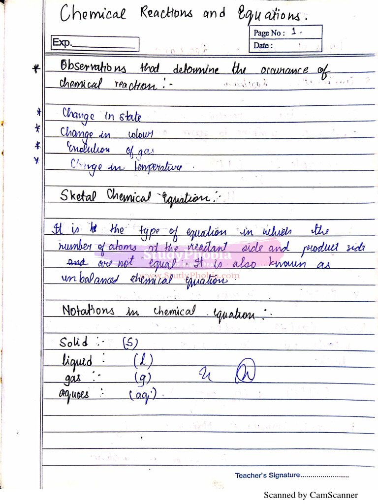 Science Handwritten Notes | PDF