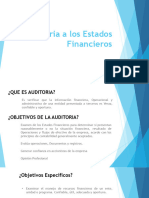 Auditoria A Los Estados Financieros CLASE 15-08-2023