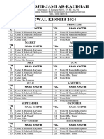 JADWAL KHOTIB 2024