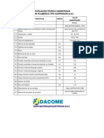 Tabla Tecnica Aislador Polimerico Suspension 36KV - ISOELECTRIC