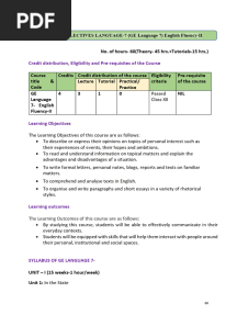 GE - English Fluency II - Syllabus