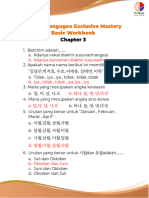 Pocket Hangugeo Exclusive Mastery Basic Workbook: B. Adanya Konsonan Diakhir Susunanhangeul