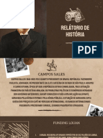 Relátorio de História