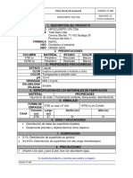 FT-008 FICHA TÉCNICA HIPOCLORITO 13%