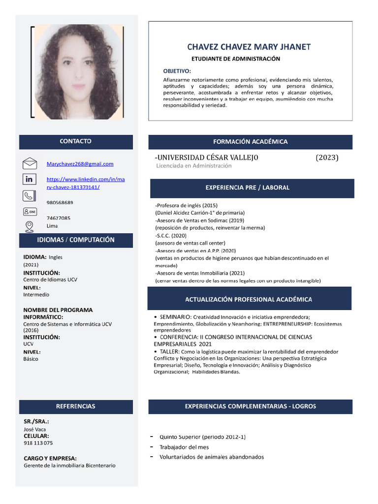 CV - Chavez Ch.,Mary J | PDF