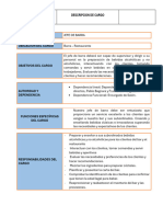 Descriptor de Cargo Jefe de Barra PDF