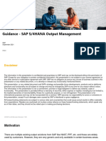 Guidance - SAP S4HANA Output Management