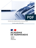 Annuaire Des Tablissements Du Second Degr de L Acad Mie de Normandie 2023 2024 14292