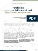 La Interpretacion Del Patrimonio Intercultural