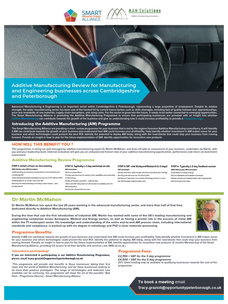 Additive Manufacturing Growth Program Guide | PDF | 3 D Printing ...