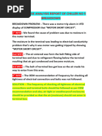 Root Cause Analysis Report of Chiller No 5 Breakdown