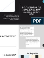 LOS MEDIOS DE IMPUGNACION. NOV 2022