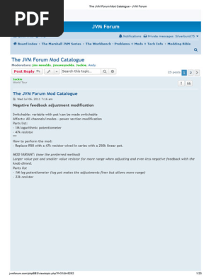 The JVM Forum Mod Catalogue - JVM Forum_p1