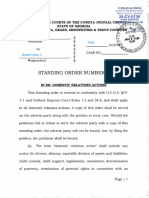 Standing Order #3 Domestic Relations Actions - Russell & Sarah Tusing