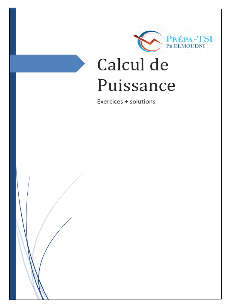Calcul de puissance en triphasé PDF Puissance (physique — free download