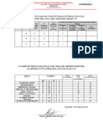 Cuadro de Resultado Final de Primer Semestre 2021