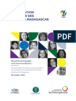 Recueil Sur La Participation Politique Des Femmes A Madagascar Version Electronique