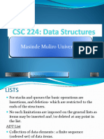 CSC 224 List