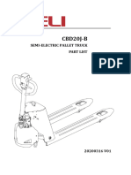 Semi-Electric CBD20J-B Part and Service Manual