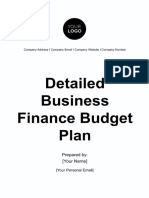 Detailed Business Finance Budget Plan Template - Edit Online & Download Example _ Template.net