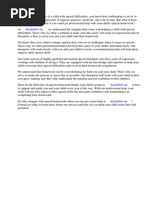 Er Speech Homework