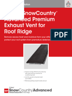 Cobra Snow Country Advanced Exhaust Vent For Roof Ridge Rescb152 (5 22) - Data Sheet