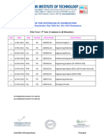 I Year I Sem Time Table - 240121 - 214035