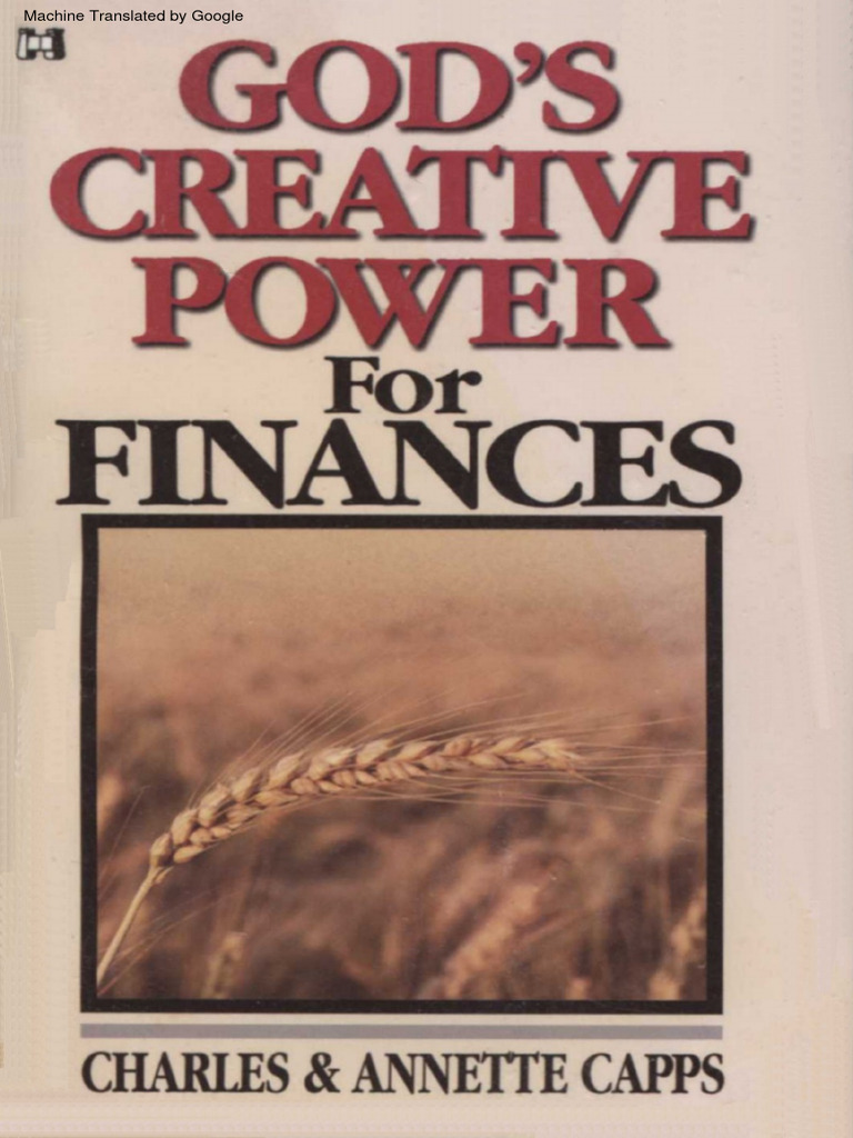 El poder creativo de dios para las finanzas charles capps pdf