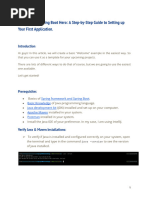 A Step-by-Step Guide To Setting Up Your First Application