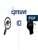 Affiche Épreuve Ici