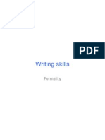 Academic Writing Formality