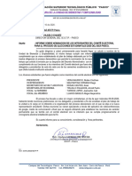 Informe Conformacion Del Comite Electoral 2020