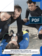 Programa Del Curso Primeros Auxilios Orientado Al Buceo