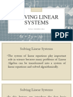 Lec1 Solving Linear Systems