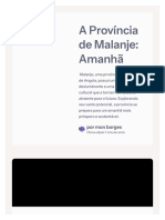 A Província de Malanje: Amanhã - Gamma