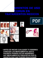 Medicamentos de Uso Comun en Tratamientos Medicos