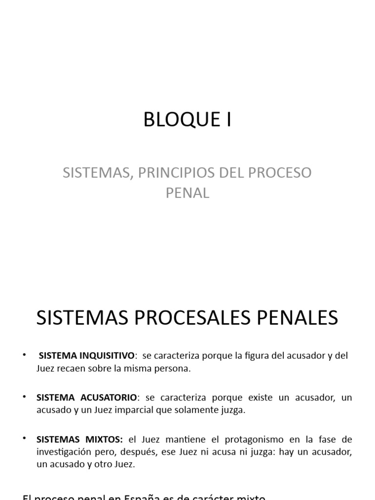 Sistemas y Principios Del Proceso Penal | PDF | Jurisdicción | Juez