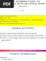 Introduction and Lecture 1-MATLAB-2023