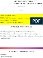 Introduction and Lecture 1-MATLAB-2023